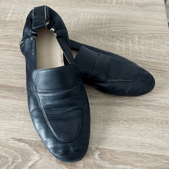 Everlane Day Loafers Black Leather Slip On Professional - Picture 1 of 10